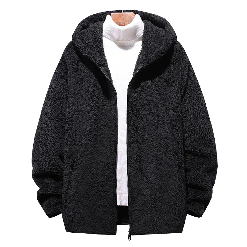 Herren Kapuzen Teddy Jacke | Kurz