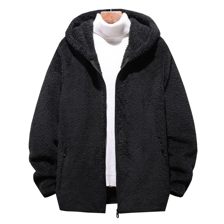 Herren Kapuzen Teddy Jacke | Kurz