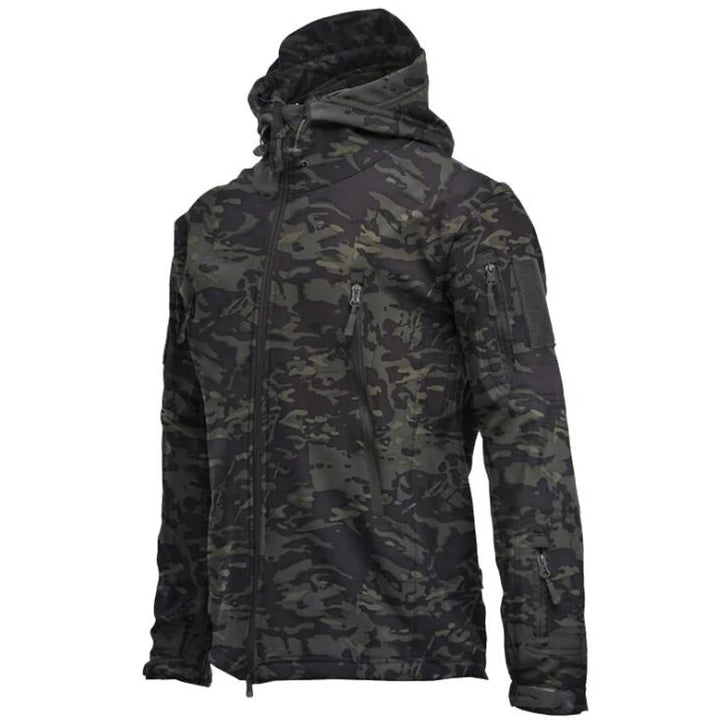 Herren Militärische Tarnjack | Kapuze