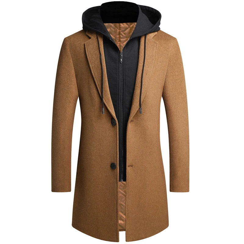 Herren-Kapuzenjacke mit Reißverschluss | Lange Ärmel