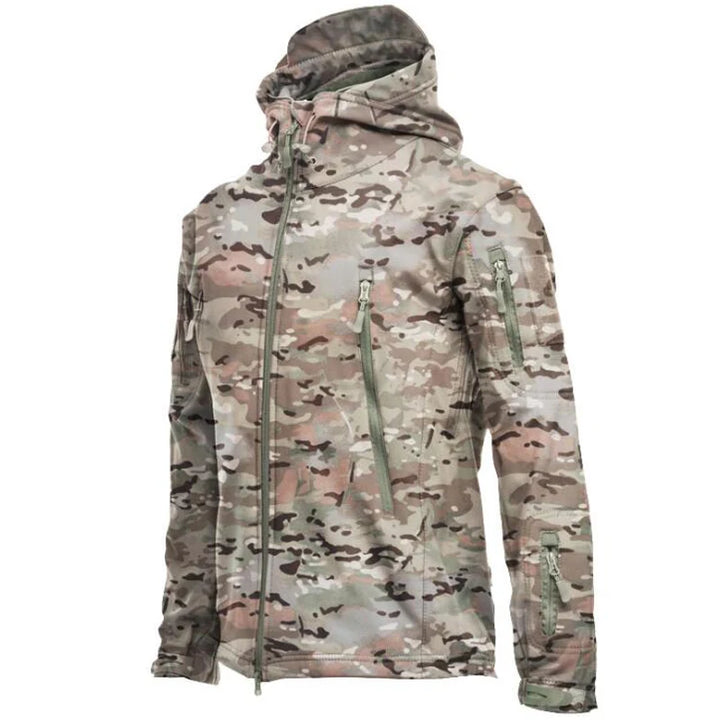 Herren Militärische Tarnjack | Kapuze