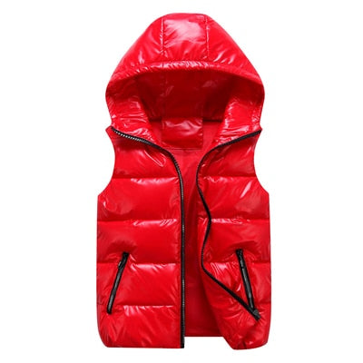 Herren Puffer Ärmellos Weste | Glänzend