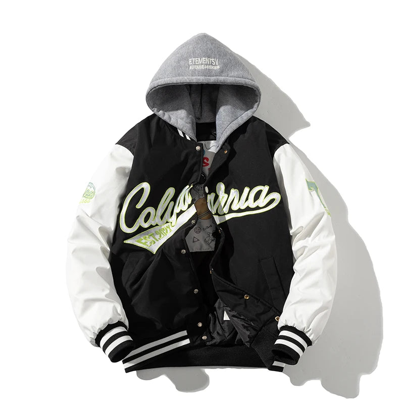 Bestickte College Jacke für Herren | Rückwärts