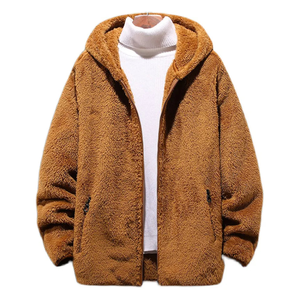 Herren Kapuzen Teddy Jacke | Kurz