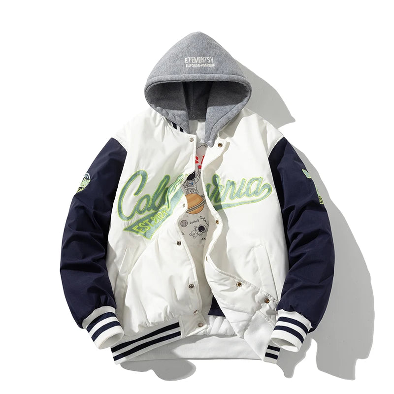 Bestickte College Jacke für Herren | Rückwärts