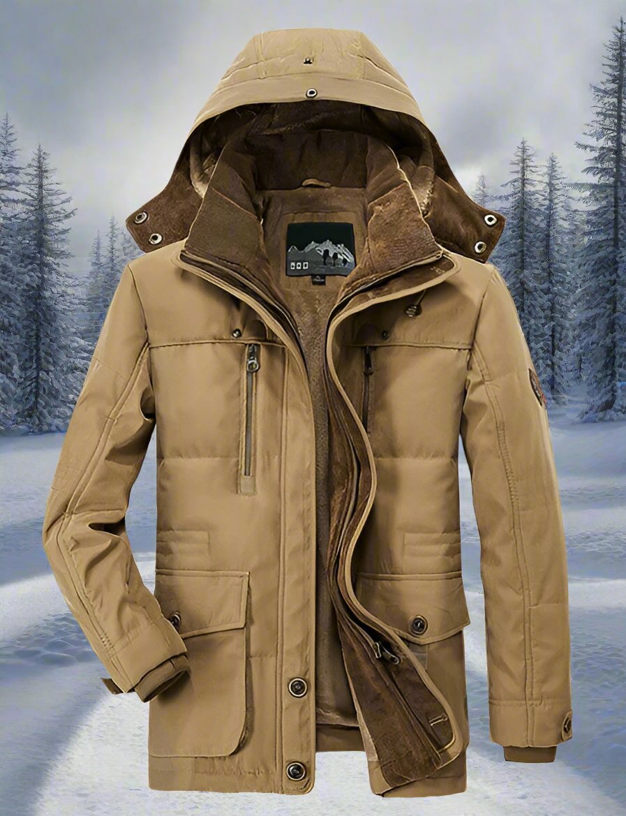 Herren Kapuze Winter Warme Jacke | Lange Ärmel