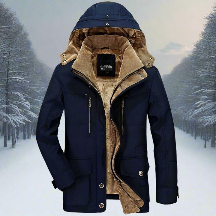 Herren Kapuze Winter Warme Jacke | Lange Ärmel