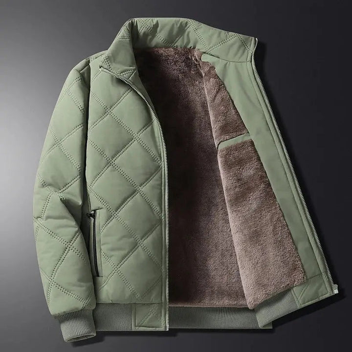 Herren Steppwinter Jacke | Reißverschluss