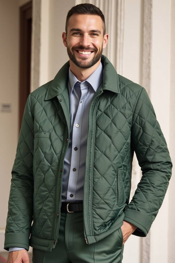 Herren-Formell Winter Steppjacke | Arbeit