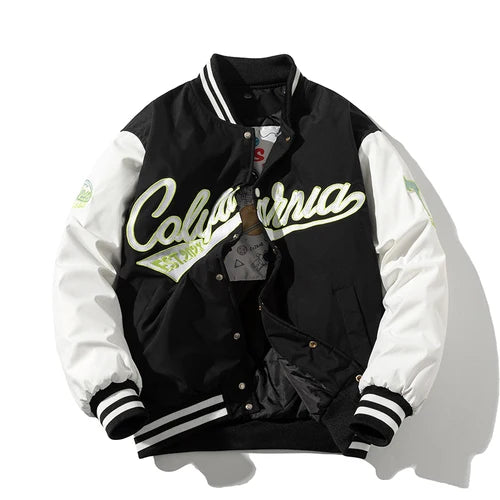Bestickte College Jacke für Herren | Rückwärts