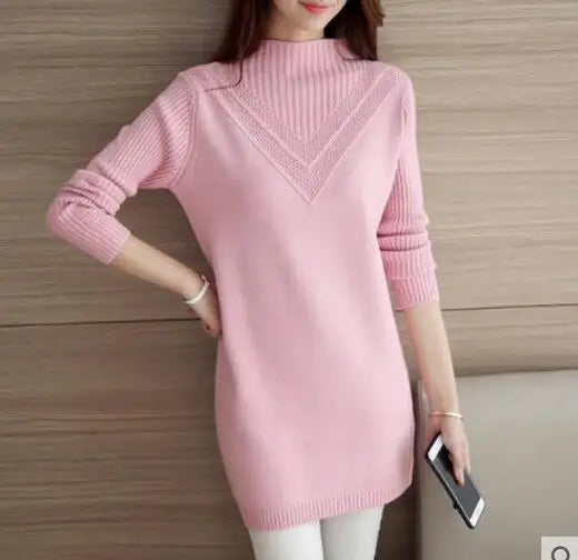 Dicker lockerer langer gemütlicher pullover