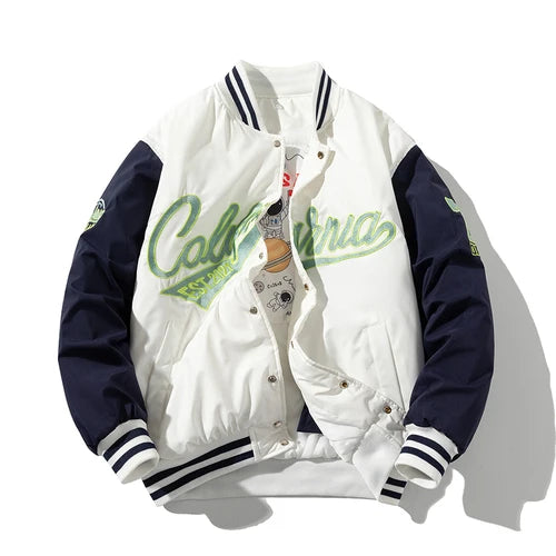 Bestickte College Jacke für Herren | Rückwärts
