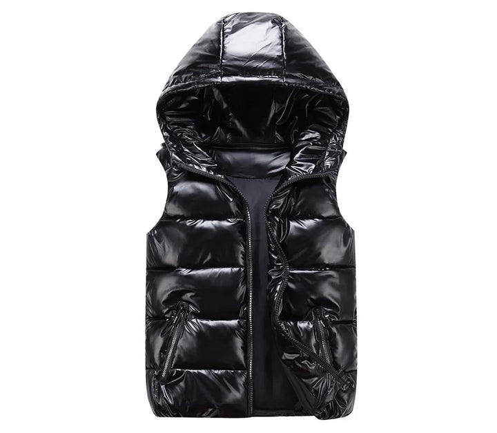 Herren Puffer Ärmellos Weste | Glänzend