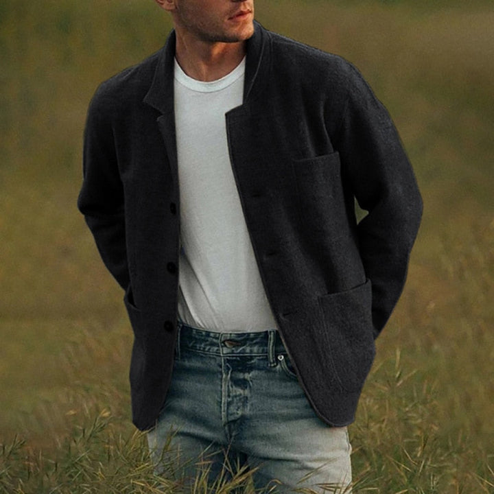 Klassischer cardigan mit knopfleiste und fronttaschen