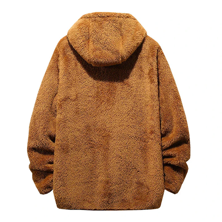 Herren Kapuzen Teddy Jacke | Kurz