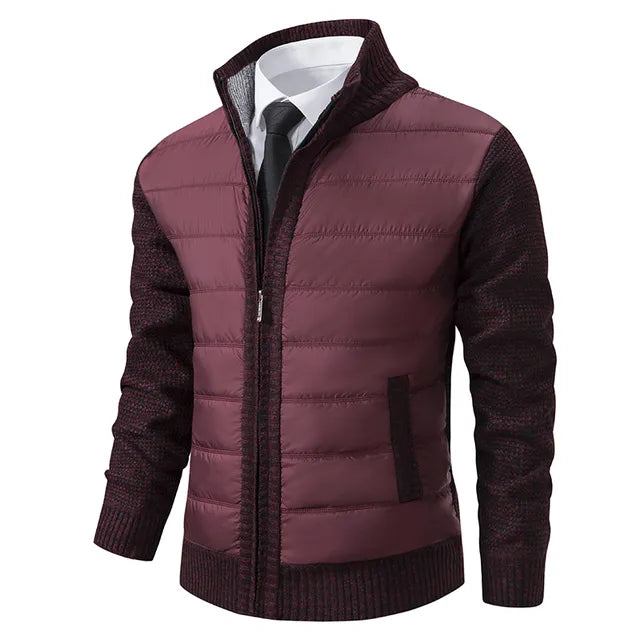 Herren Warme stilvolle Winterjacke | Stehkragen