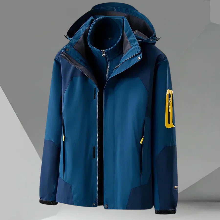 Herren Wasserdichte Jacke mit Kapuze | Mehrfachtaschen
