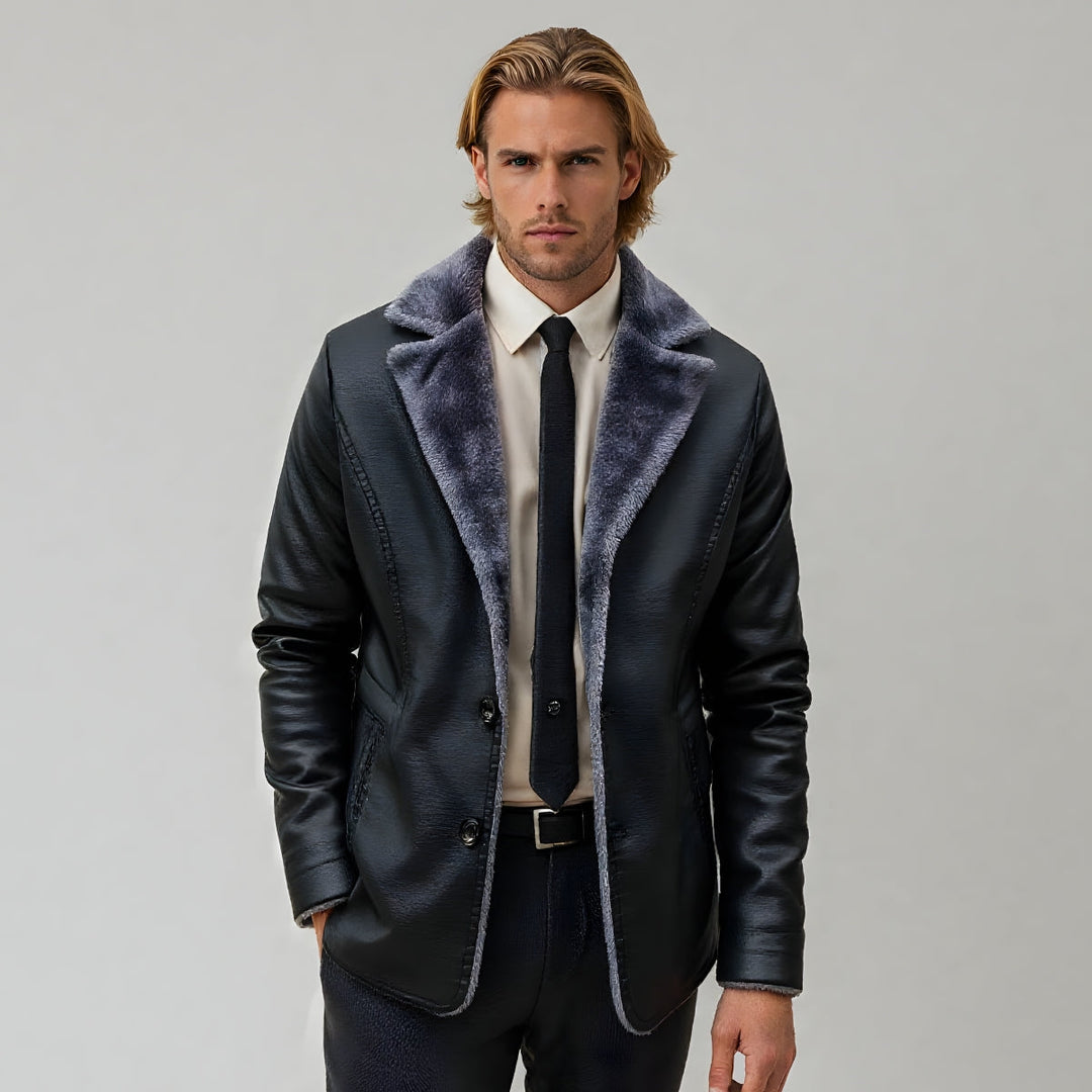 Herren Klassischer Warmer Langer Mantel | Lange Ärmel