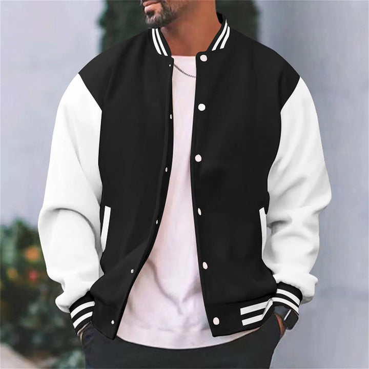 Herren Knopf Daunen Schlanke Passform Jacke | Lange Ärmel