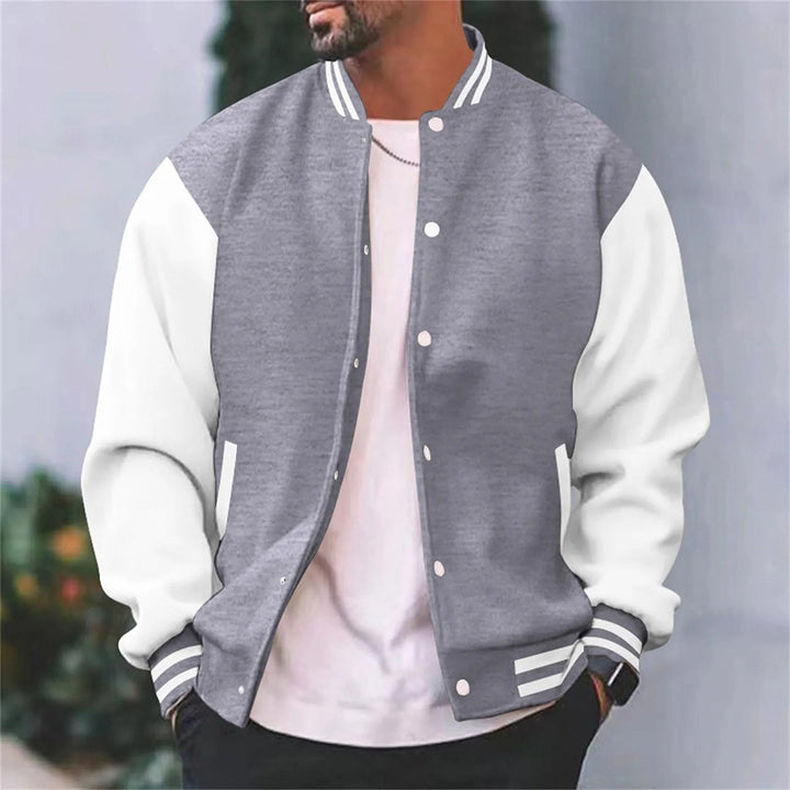 Herren Knopf Daunen Schlanke Passform Jacke | Lange Ärmel
