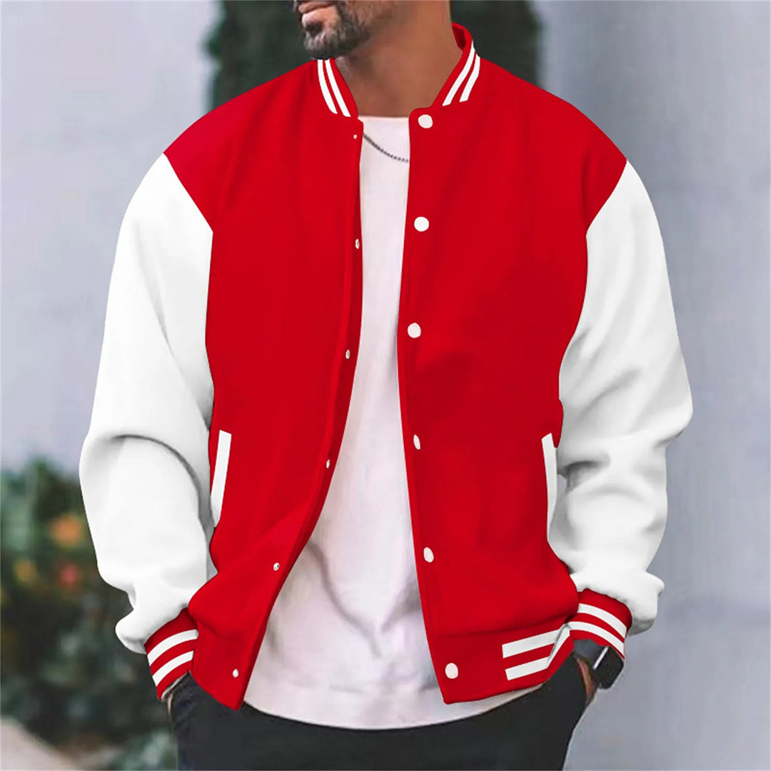 Herren Knopf Daunen Schlanke Passform Jacke | Lange Ärmel