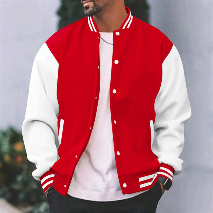 Herren Knopf Daunen Schlanke Passform Jacke | Lange Ärmel