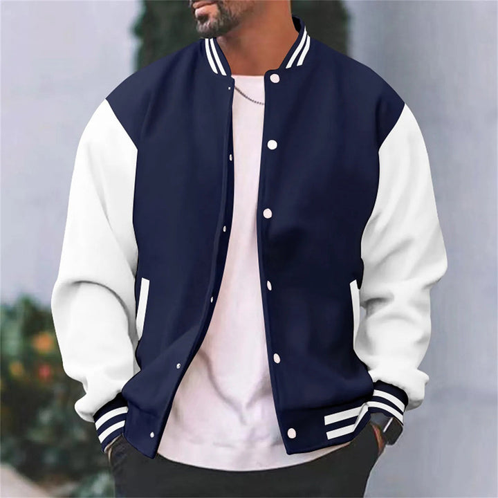 Herren Knopf Daunen Schlanke Passform Jacke | Lange Ärmel