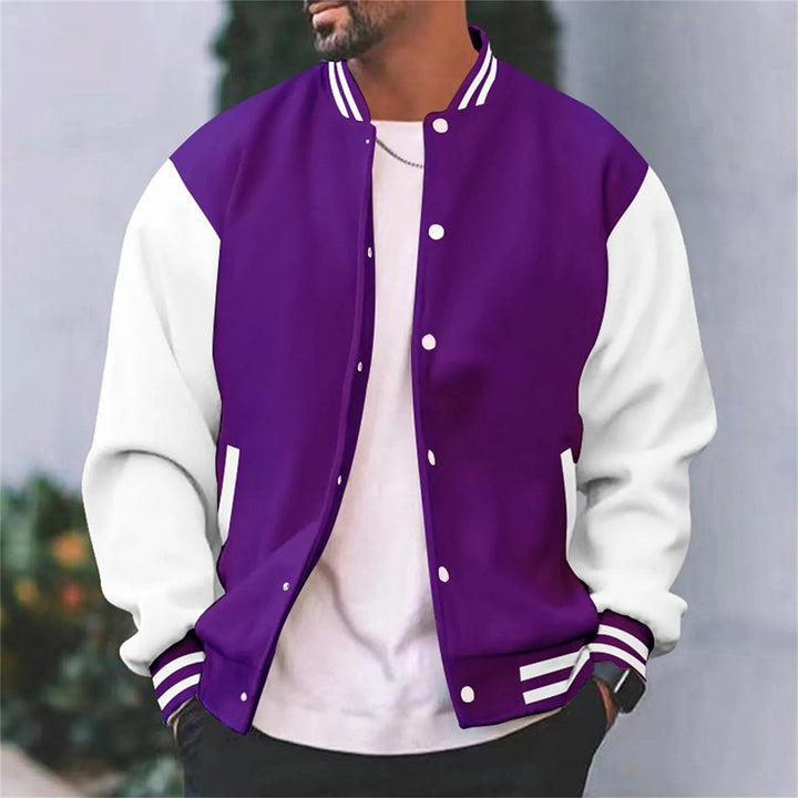 Herren Knopf Daunen Schlanke Passform Jacke | Lange Ärmel