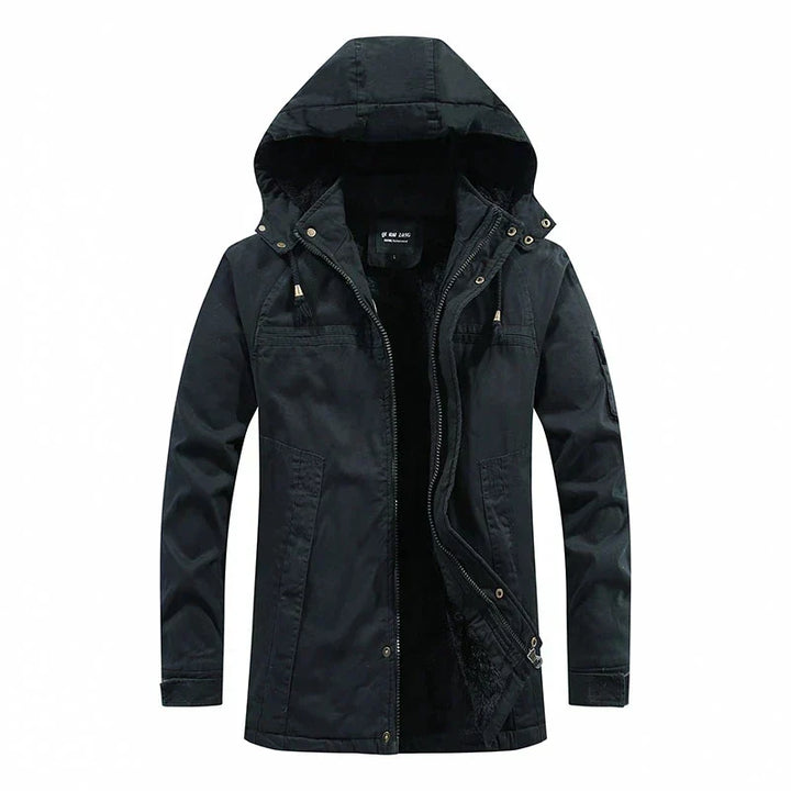 Herren Winter Langarm Jacke mit Kapuze | Warme