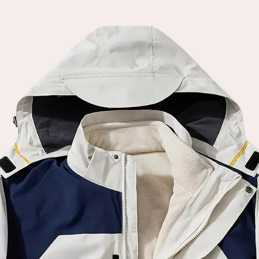 Herren Wasserdichte Jacke mit Kapuze | Mehrfachtaschen