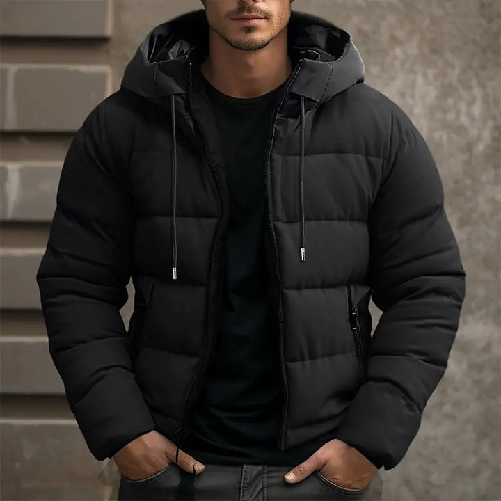 Herren Pufferjacke mit Reißverschluss | Moderne