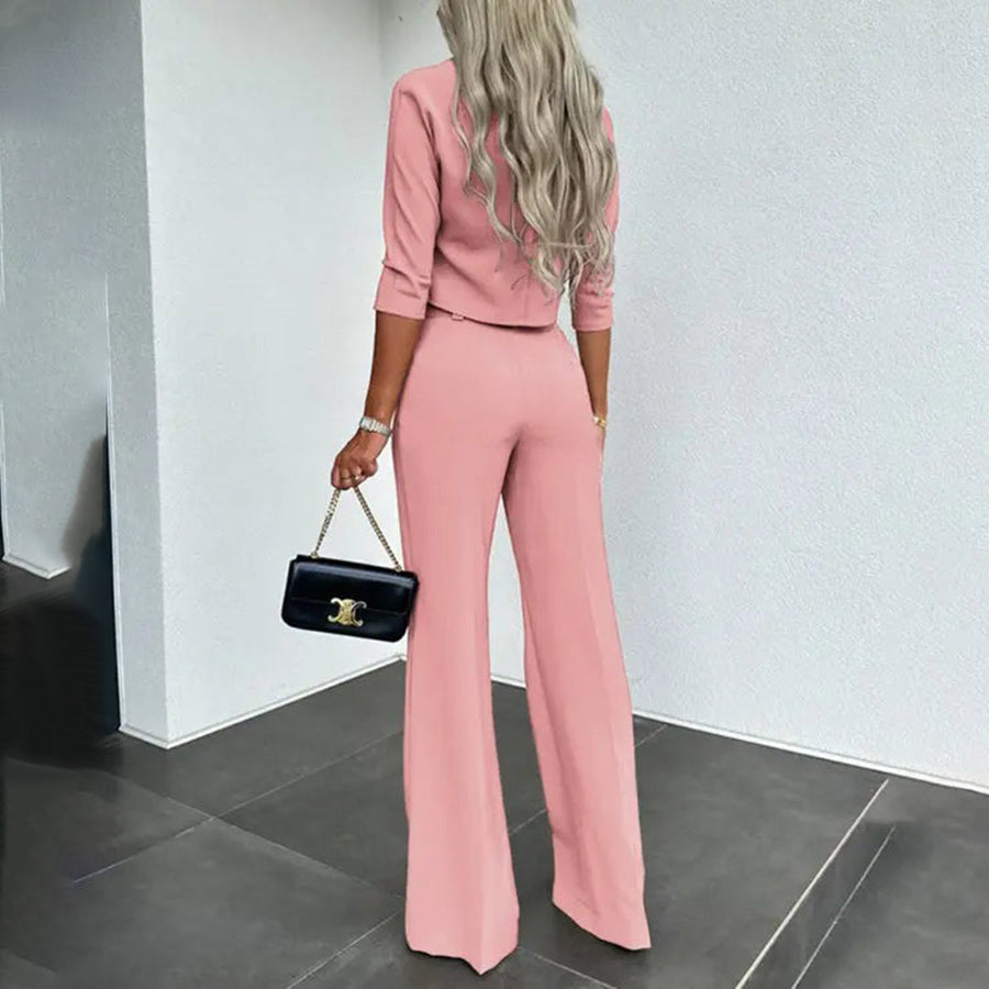 Business-stil zweiteiliges set für frauen