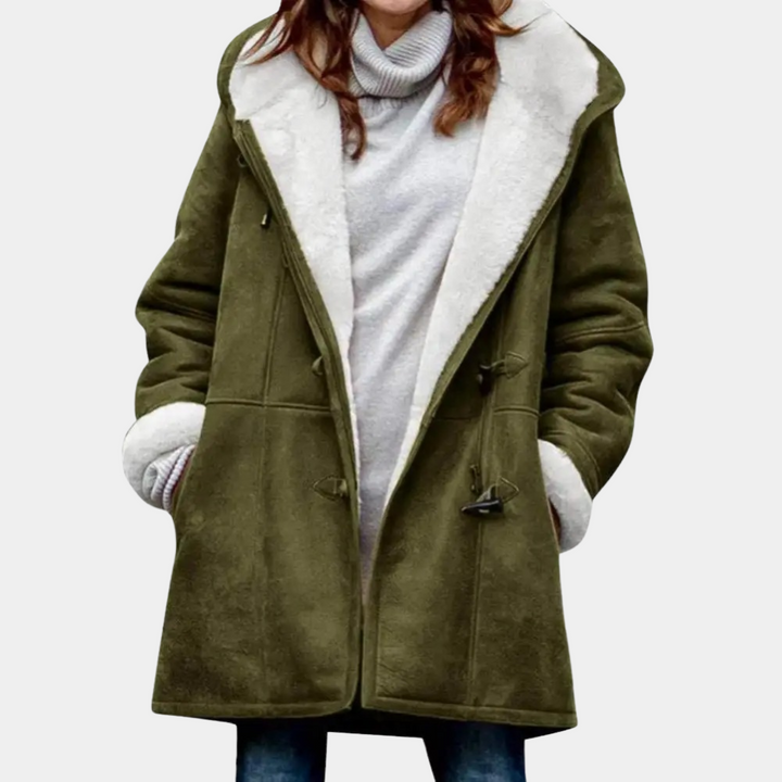 Damen Warmer Mantel Mit Kapuze | Winter
