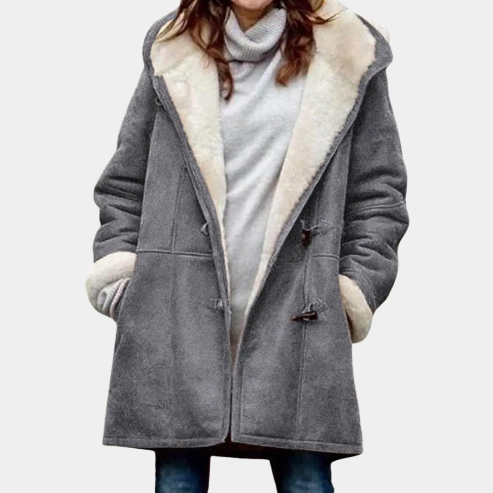 Damen Warmer Mantel Mit Kapuze | Winter