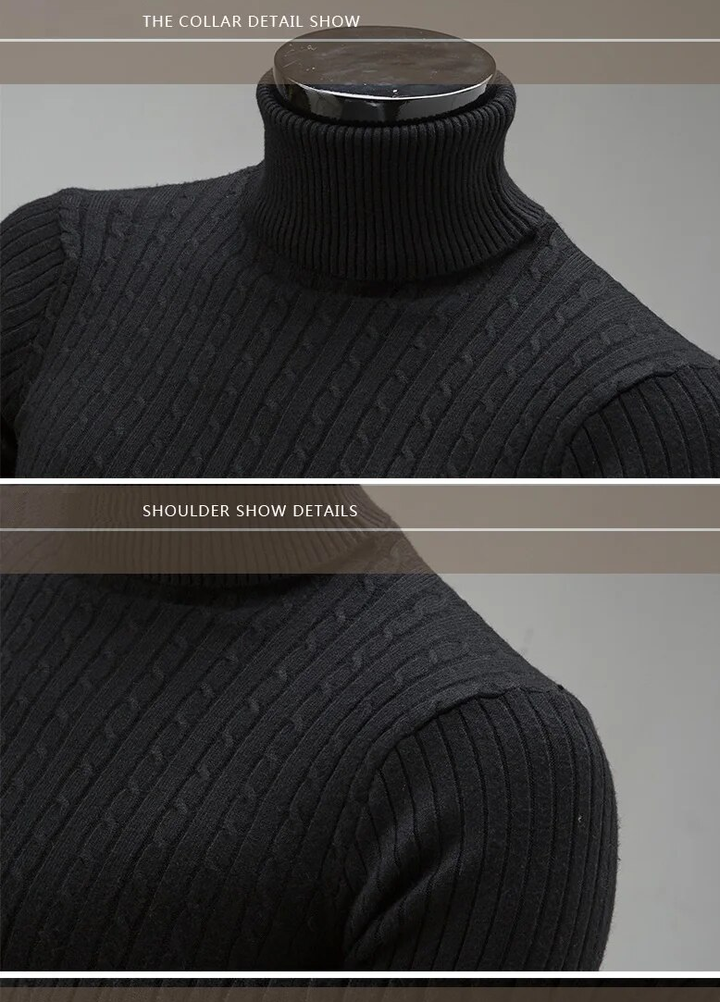 Slim-fit rollkragenpullover