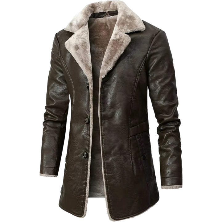 Herren Klassischer Warmer Langer Mantel | Lange Ärmel