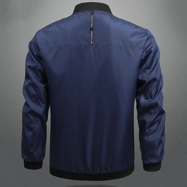 Herren Stehkragen Bomber Jacke | Reißverschluss