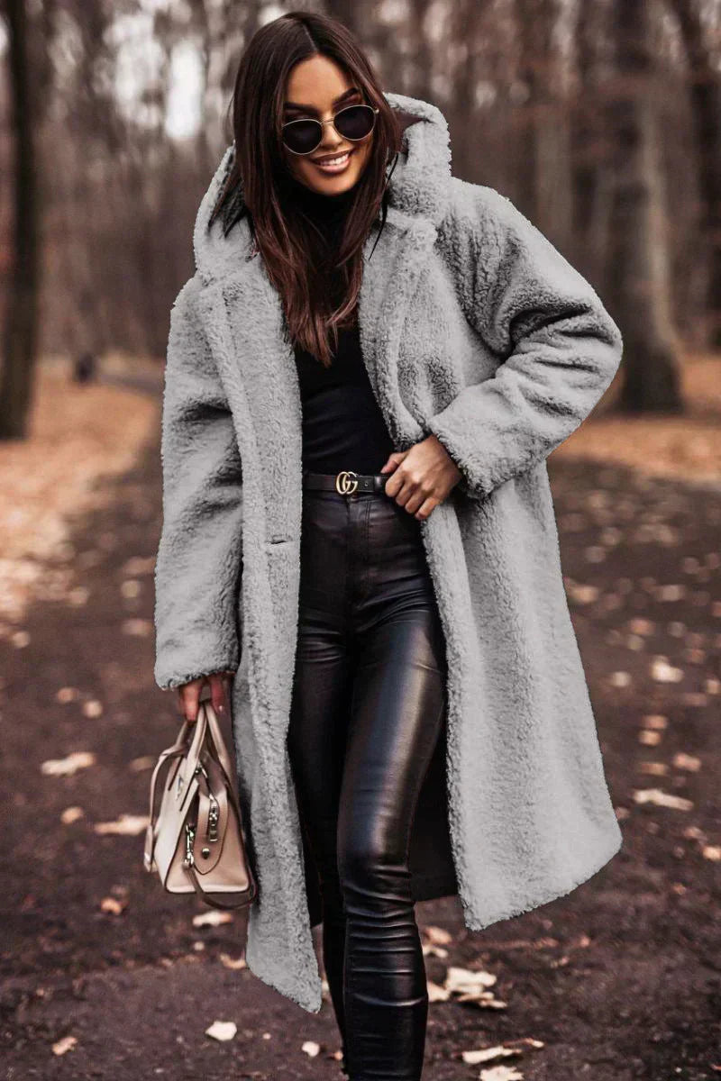 Damen Langer Warme Winter Trench Mantel | Lange Ärmel