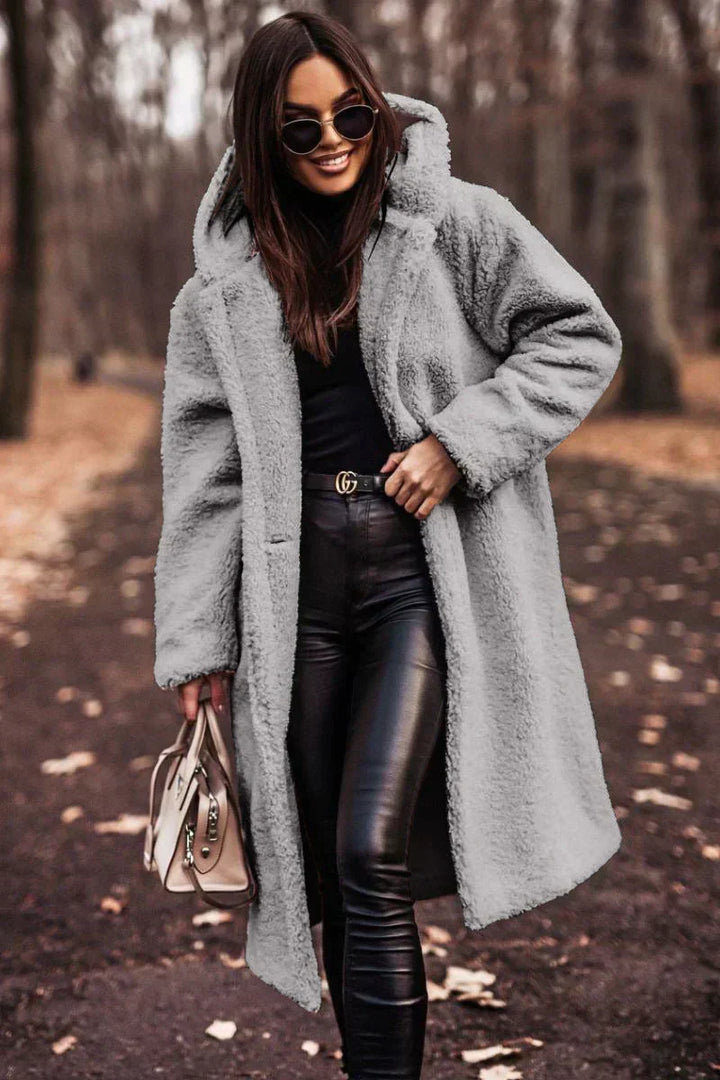 Damen Langer Warme Winter Trench Mantel | Lange Ärmel