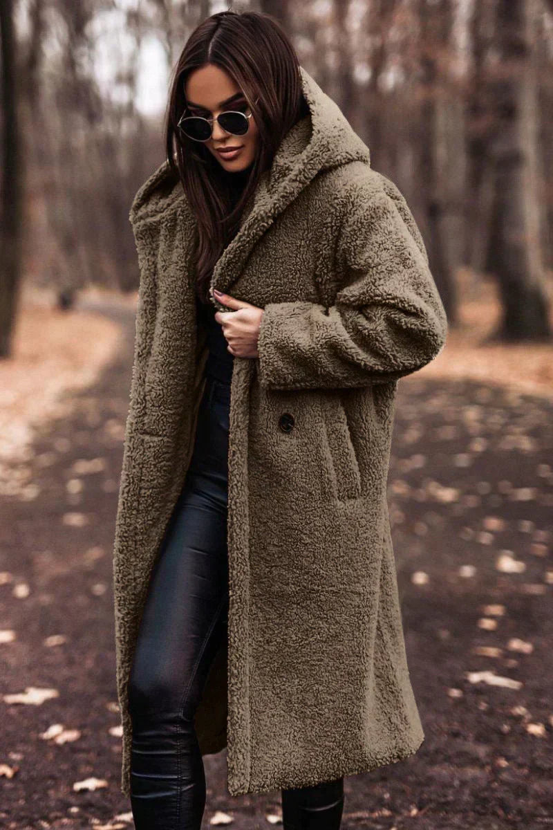 Damen Langer Warme Winter Trench Mantel | Lange Ärmel