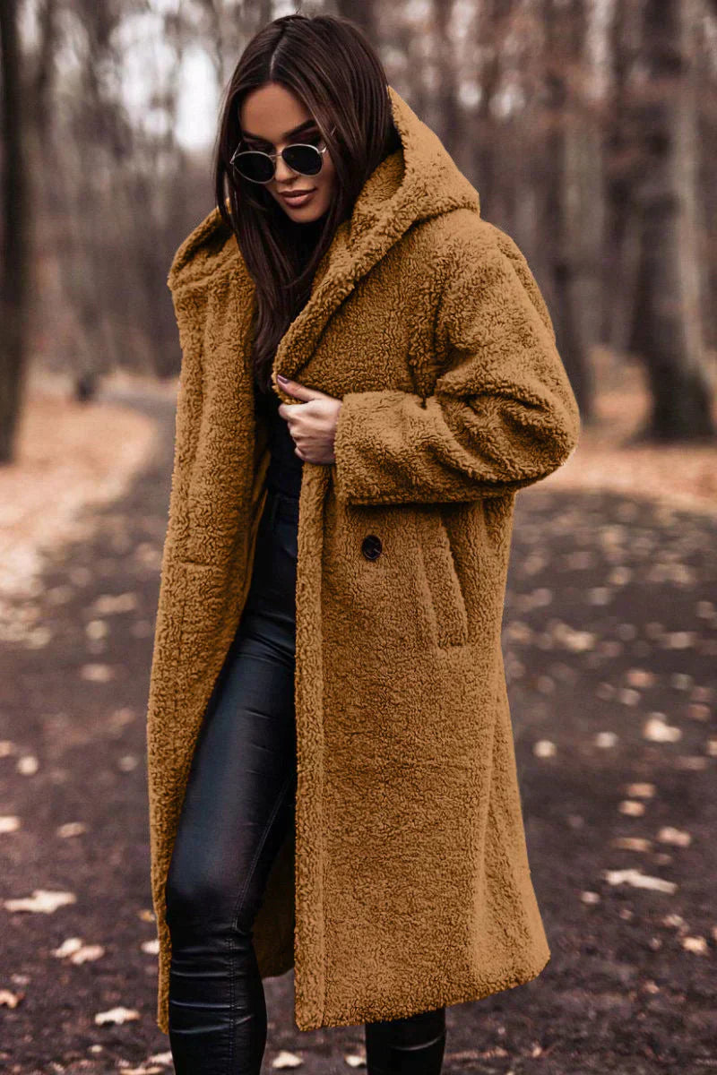 Damen Langer Warme Winter Trench Mantel | Lange Ärmel