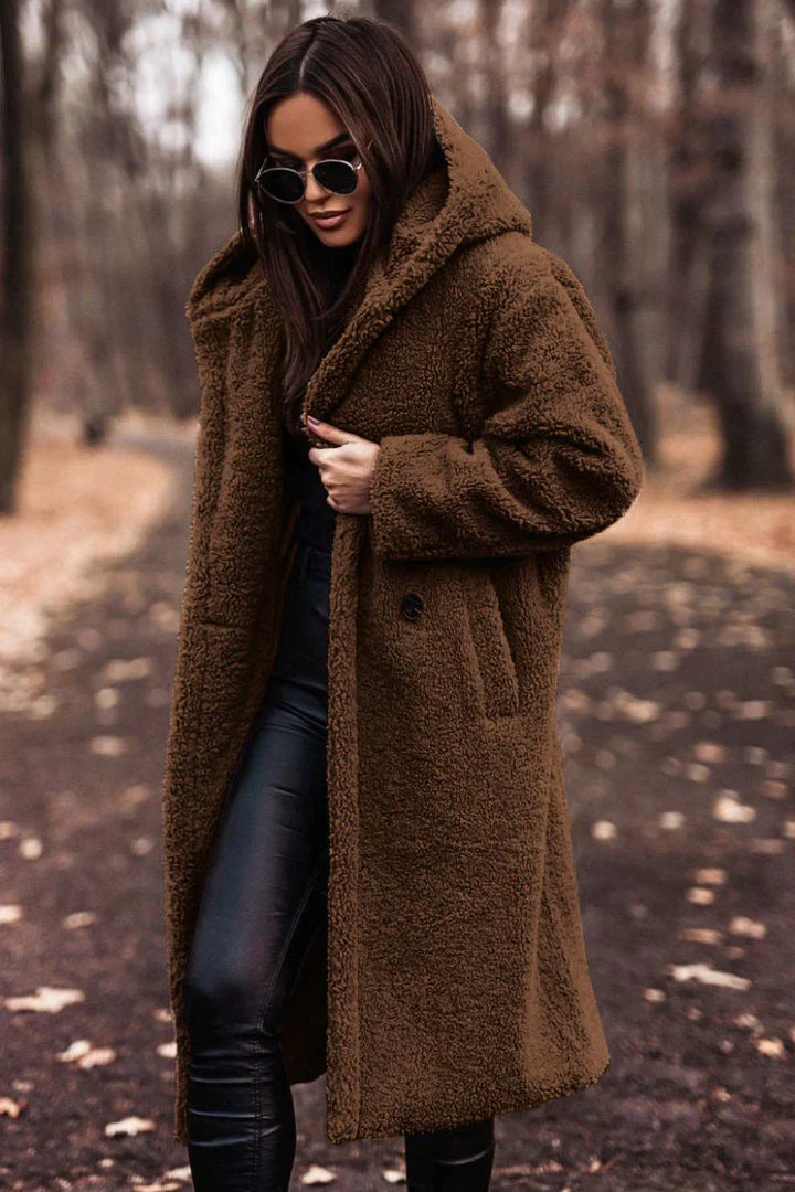 Damen Langer Warme Winter Trench Mantel | Lange Ärmel