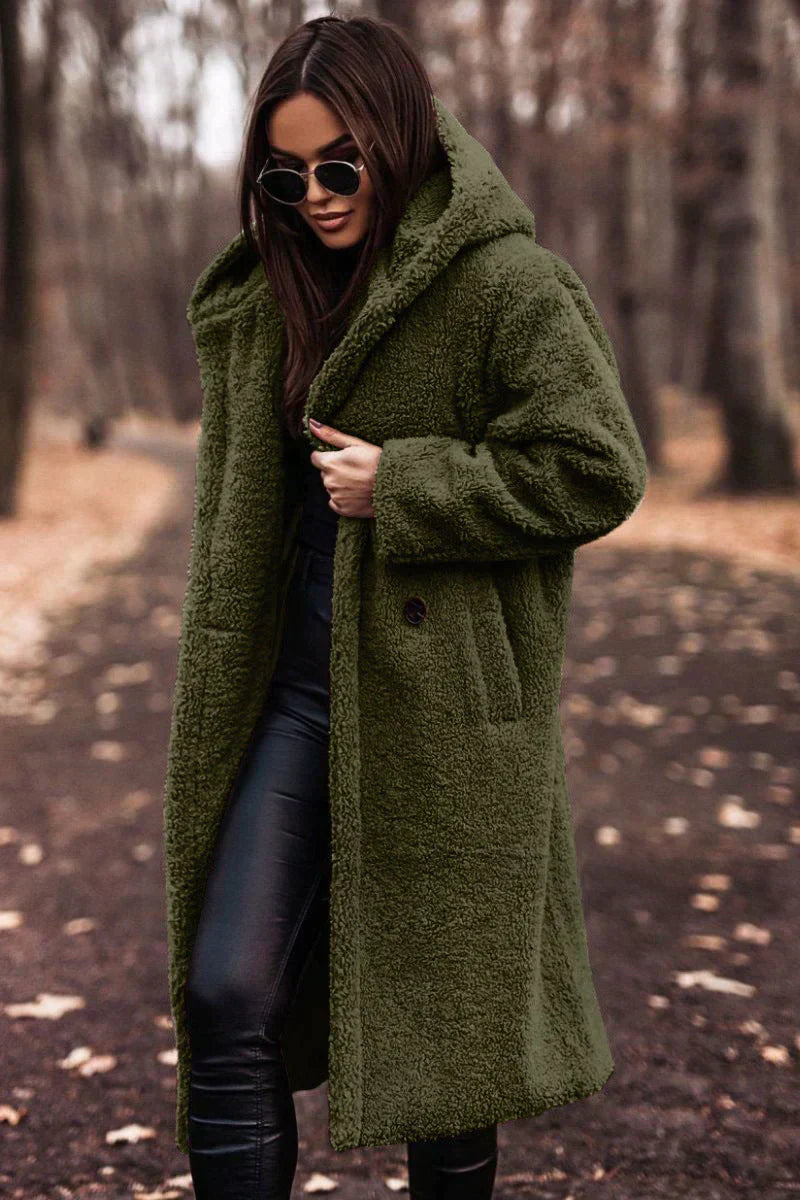 Damen Langer Warme Winter Trench Mantel | Lange Ärmel