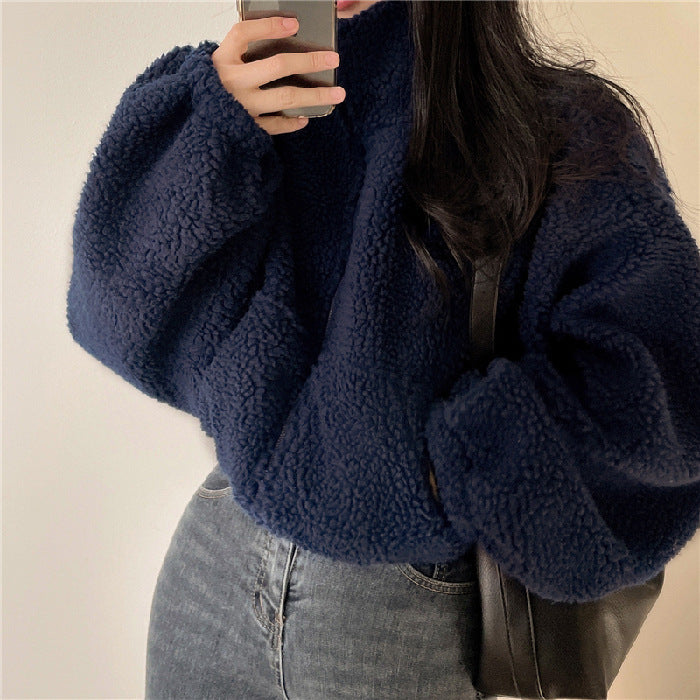 Damen Kurze Warme Winter Jacke | Reißverschluß