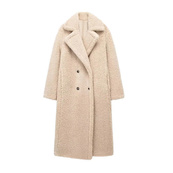 Langer Teddy Jacke für Damen | Stilvoll