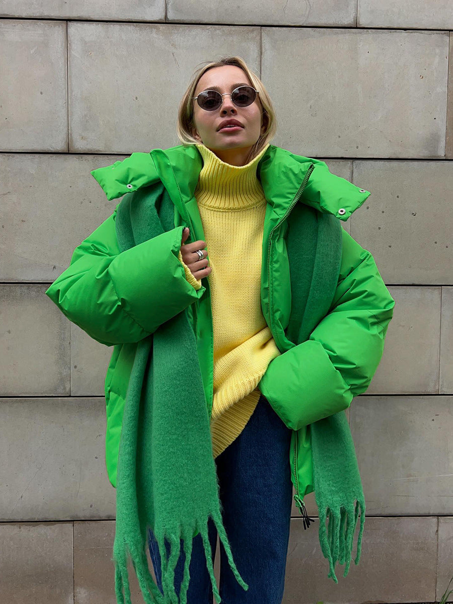 Damen Puffer Kapuze Jacke | Überdimensionale