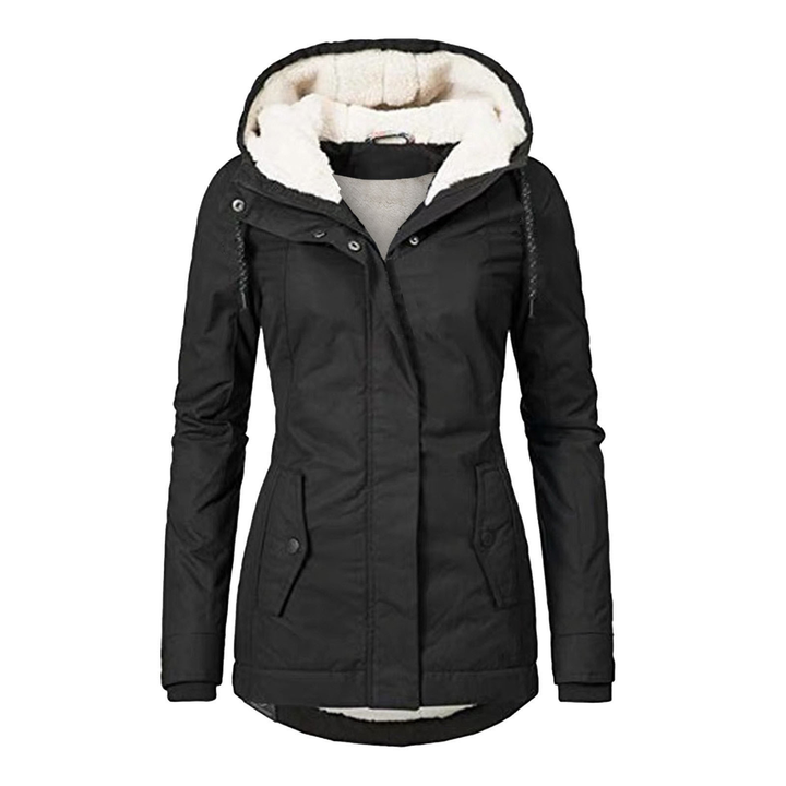Winterfest Wasserdichte Regenjacke für Damen | Warmem Futter
