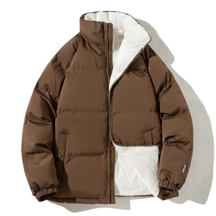 Herren Puffer Langarm Jacke | Reißverschluss