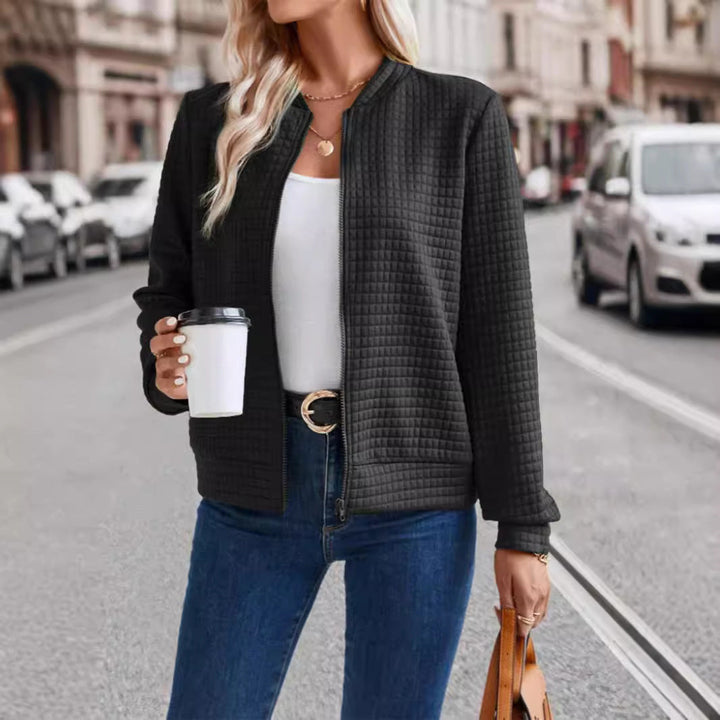 Damen Moderne Steppjacke | Reißverschluss
