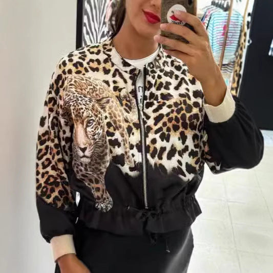 Bomberjacke mit Tiermotiv für Damen | Vielseitig